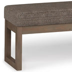 Panca pouf rettangolare contemporanea Madison larga 44 pollici