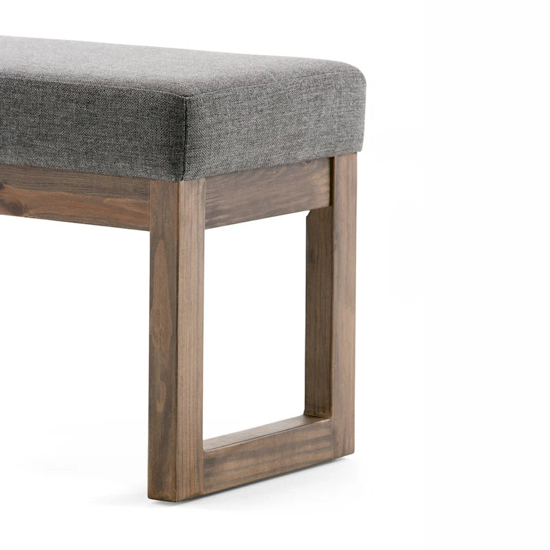 Panca pouf rettangolare contemporanea Madison larga 44 pollici