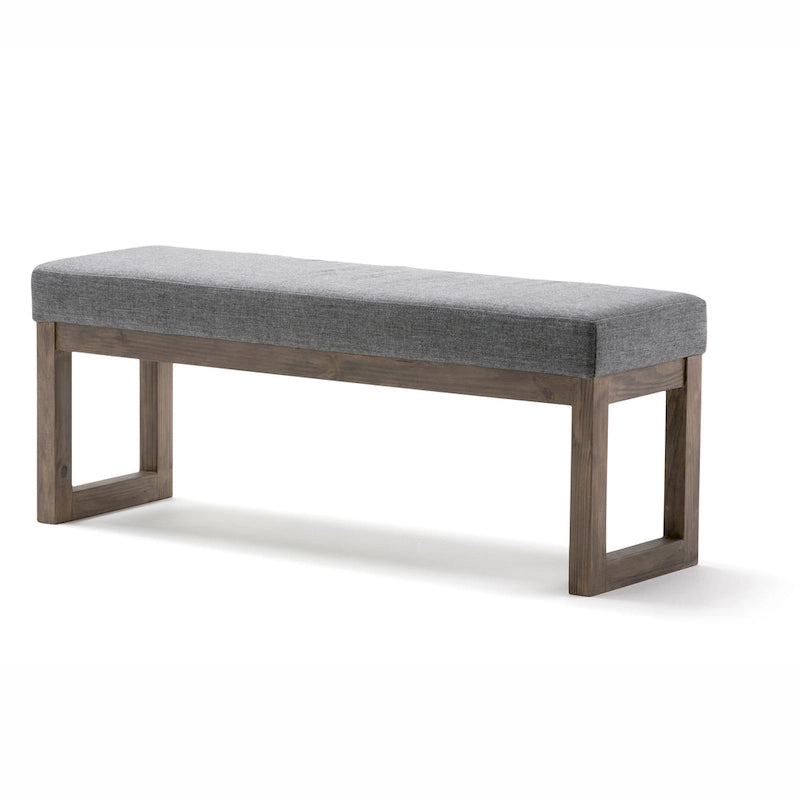 Panca pouf rettangolare contemporanea Madison larga 44 pollici