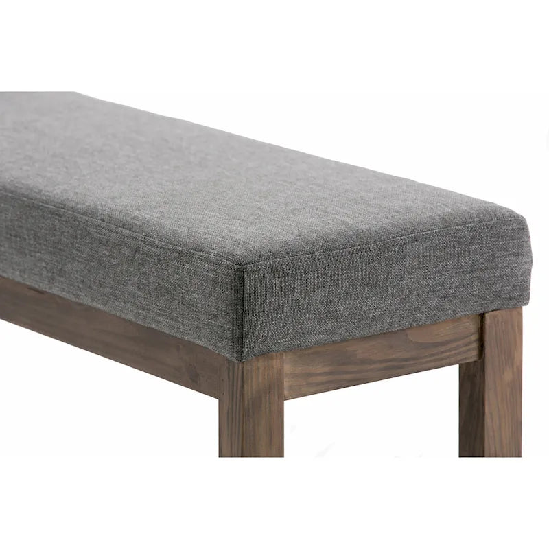 Panca pouf rettangolare contemporanea Madison larga 44 pollici