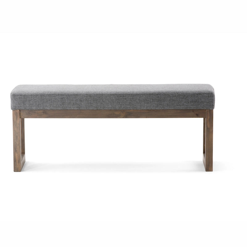Panca pouf rettangolare contemporanea Madison larga 44 pollici