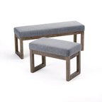 Panca pouf rettangolare contemporanea Madison larga 44 pollici