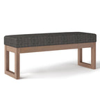 Panca pouf rettangolare contemporanea Madison larga 44 pollici