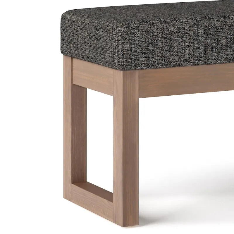 Panca pouf rettangolare contemporanea Madison larga 44 pollici