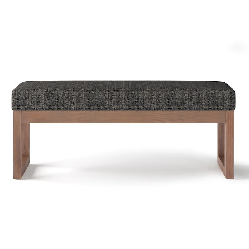 Panca pouf rettangolare contemporanea Madison larga 44 pollici