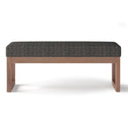 Panca pouf rettangolare contemporanea Madison larga 44 pollici