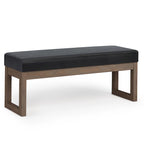 Panca pouf rettangolare contemporanea Madison larga 44 pollici
