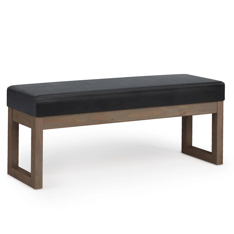 Panca pouf rettangolare contemporanea Madison larga 44 pollici