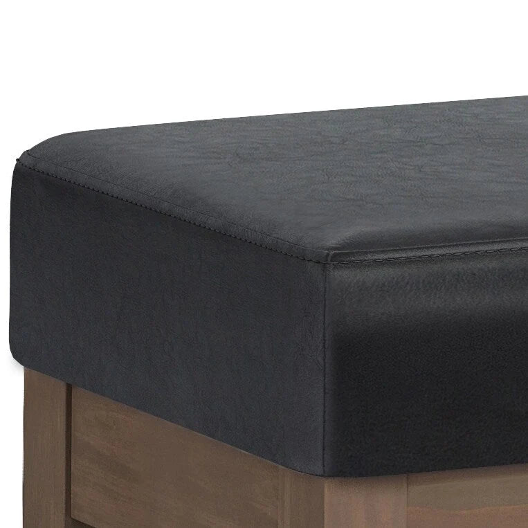 Panca pouf rettangolare contemporanea Madison larga 44 pollici