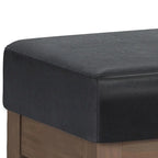 Panca pouf rettangolare contemporanea Madison larga 44 pollici