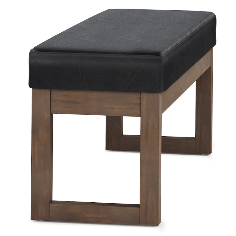 Panca pouf rettangolare contemporanea Madison larga 44 pollici