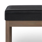Panca pouf rettangolare contemporanea Madison larga 44 pollici