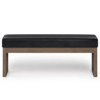 Panca pouf rettangolare contemporanea Madison larga 44 pollici