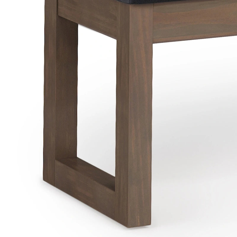 Panca pouf rettangolare contemporanea Madison larga 44 pollici