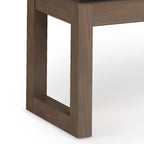 Panca pouf rettangolare contemporanea Madison larga 44 pollici