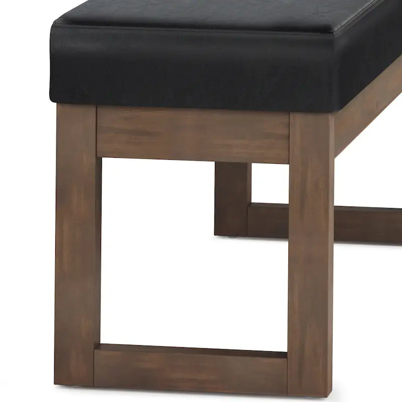Panca pouf rettangolare contemporanea Madison larga 44 pollici