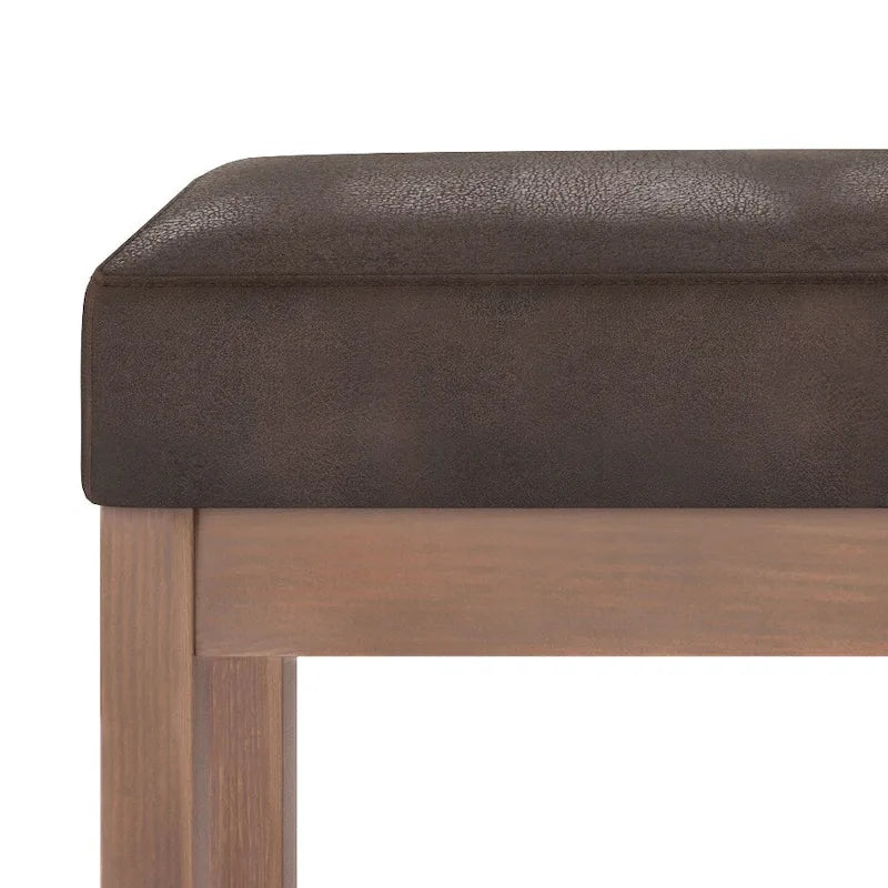 Panca pouf rettangolare contemporanea Madison larga 44 pollici