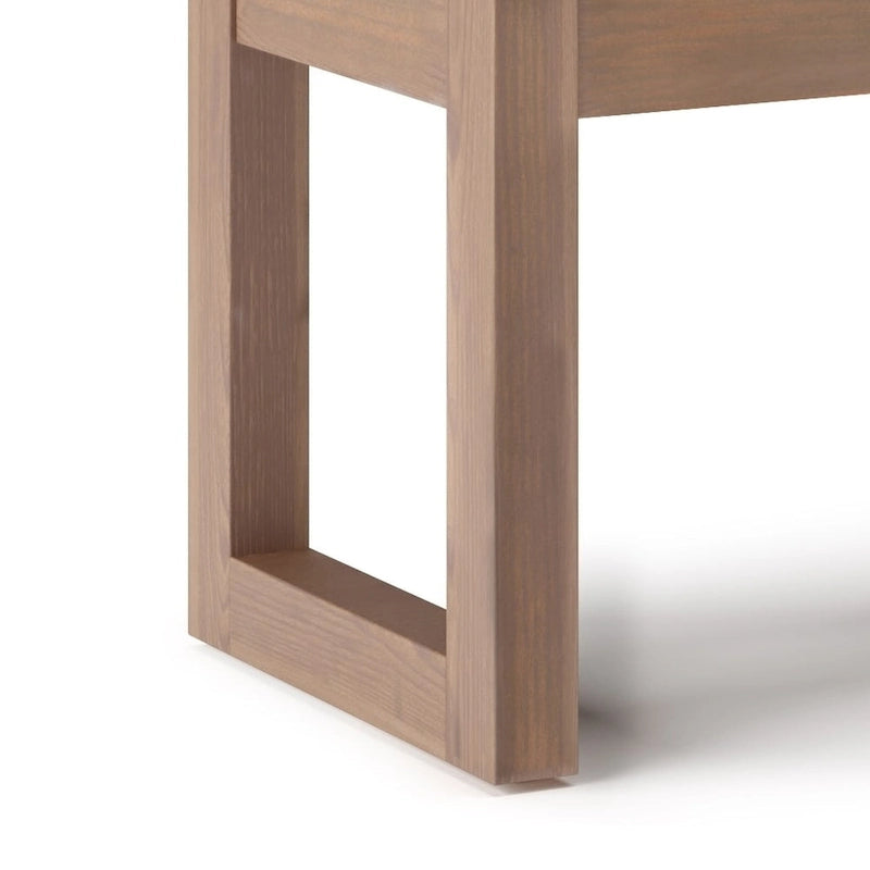 Panca pouf rettangolare contemporanea Madison larga 44 pollici