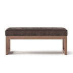 Panca pouf rettangolare contemporanea Madison larga 44 pollici