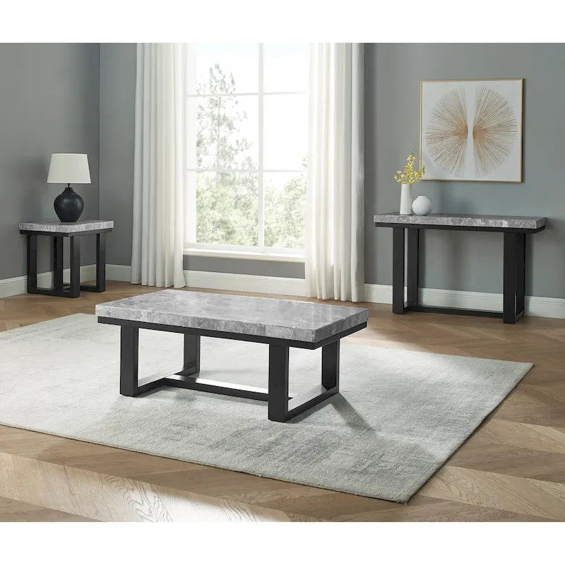 Consolle in marmo grigio Ludlow