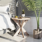 Tavolino rustico con gambe a croce