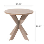 Tavolino rustico con gambe a croce