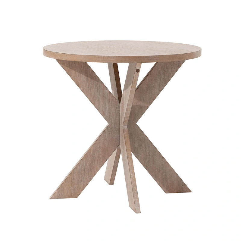 Tavolino rustico con gambe a croce