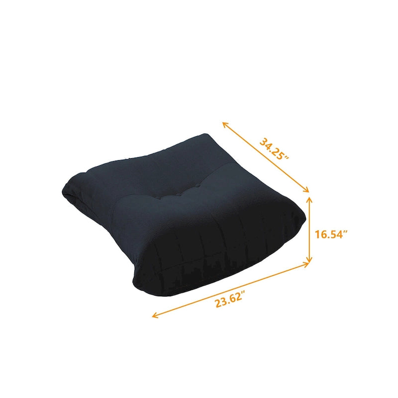 Divano da pavimento pigro, divano letto moderno in tessuto teddy, divano da salotto, poltrona sacco