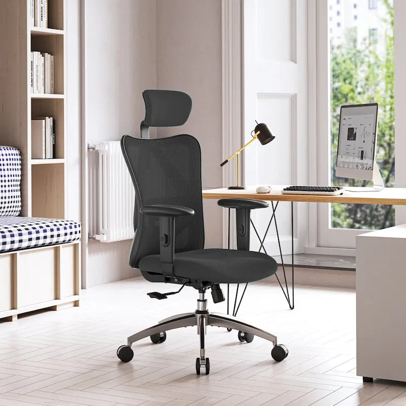 Sedia da ufficio ergonomica con supporto lombare regolabile