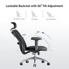 Sedia da ufficio ergonomica con supporto lombare regolabile