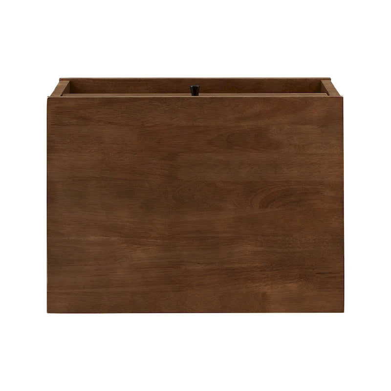Comodino Frey con 1 cassetto in legno finitura marrone