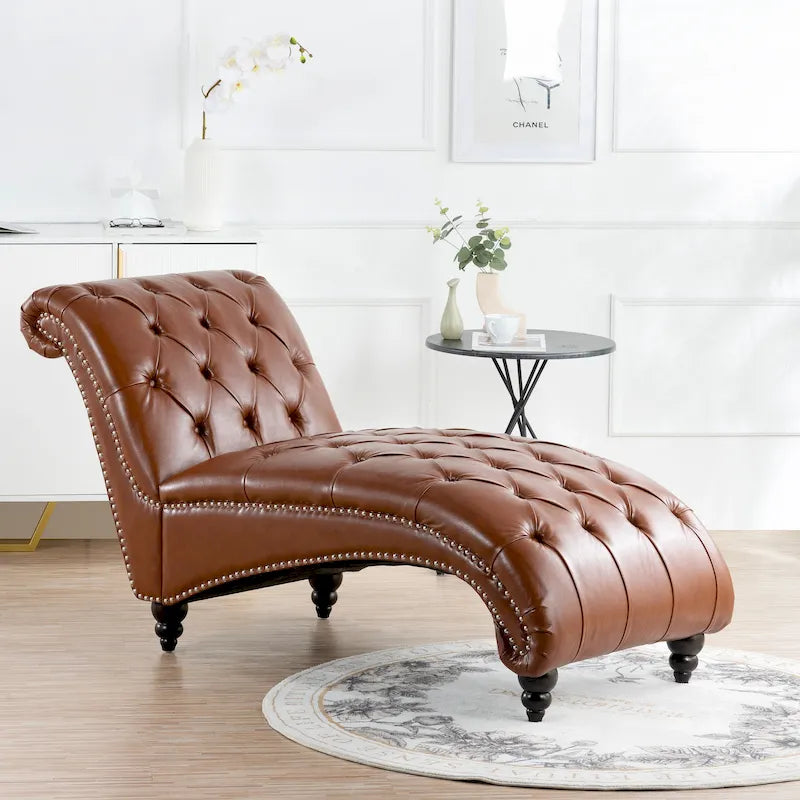 Chaise longue trapuntata senza braccioli - 62,8 x 27,17 x 32,87