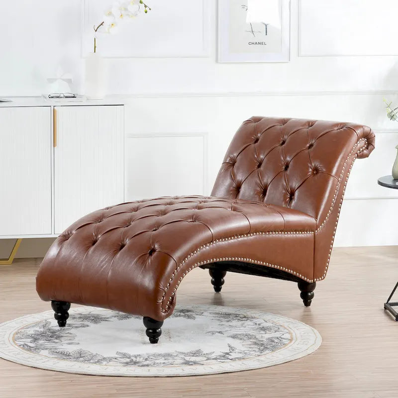 Chaise longue trapuntata senza braccioli - 62,8 x 27,17 x 32,87