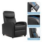 Poltrona reclinabile per massaggio con spinta manuale, poltrona reclinabile per home theater