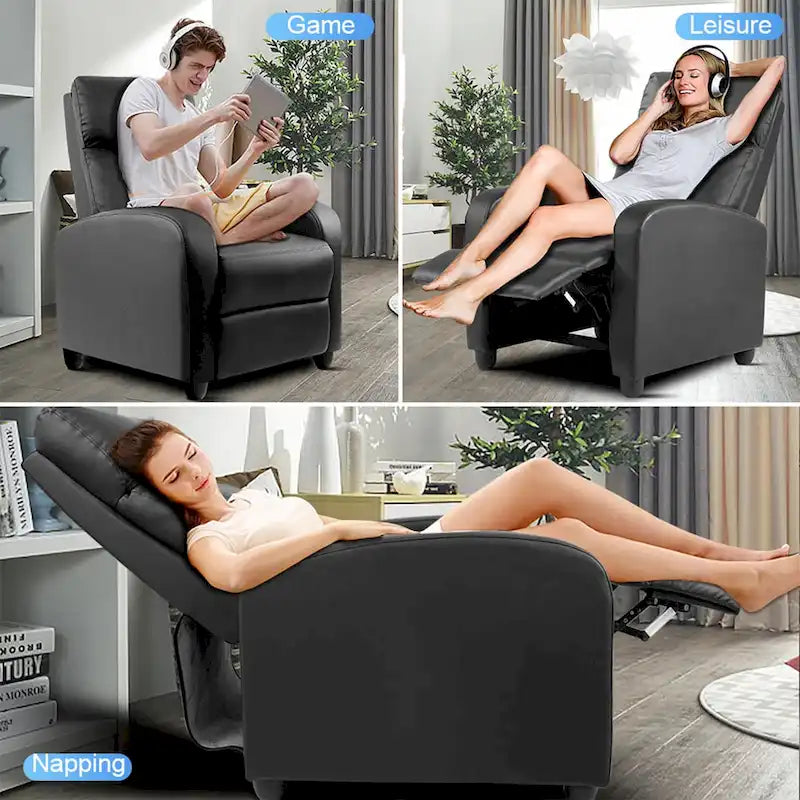 Poltrona reclinabile per massaggio con spinta manuale, poltrona reclinabile per home theater