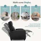 Poltrona reclinabile per massaggio con spinta manuale, poltrona reclinabile per home theater