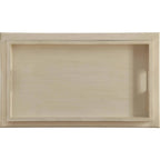 Carrello bar in legno invecchiato bianco 30 W x 18 P x 32 H