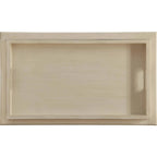 Carrello bar in legno invecchiato bianco 30 W x 18 P x 32 H