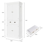 Armadio a due ante con cassetto singolo, bianco