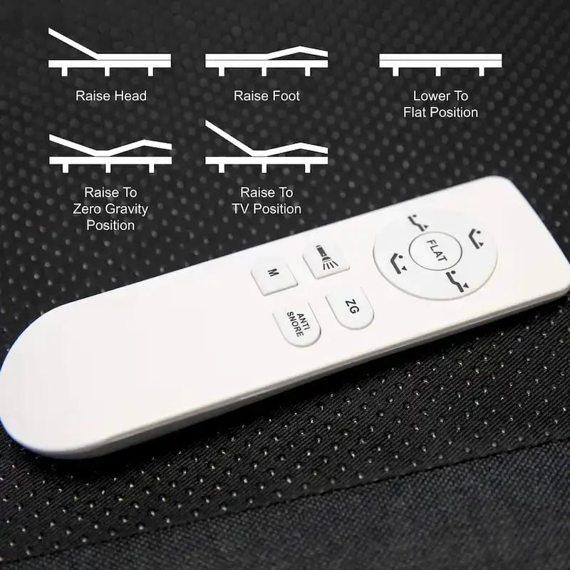 Base letto regolabile imbottita antiscivolo con telecomando wireless