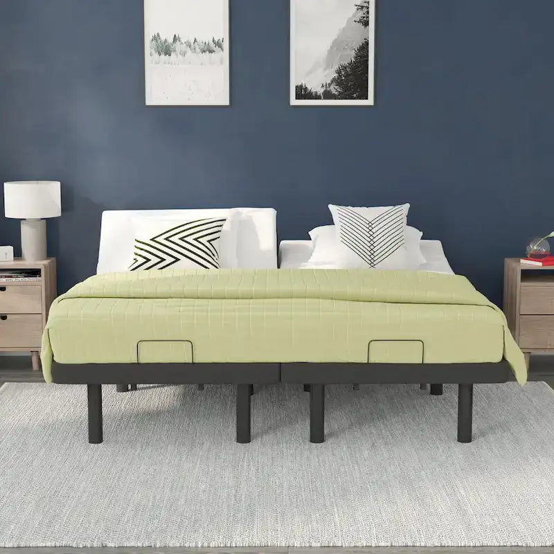 Base letto regolabile imbottita antiscivolo con telecomando wireless