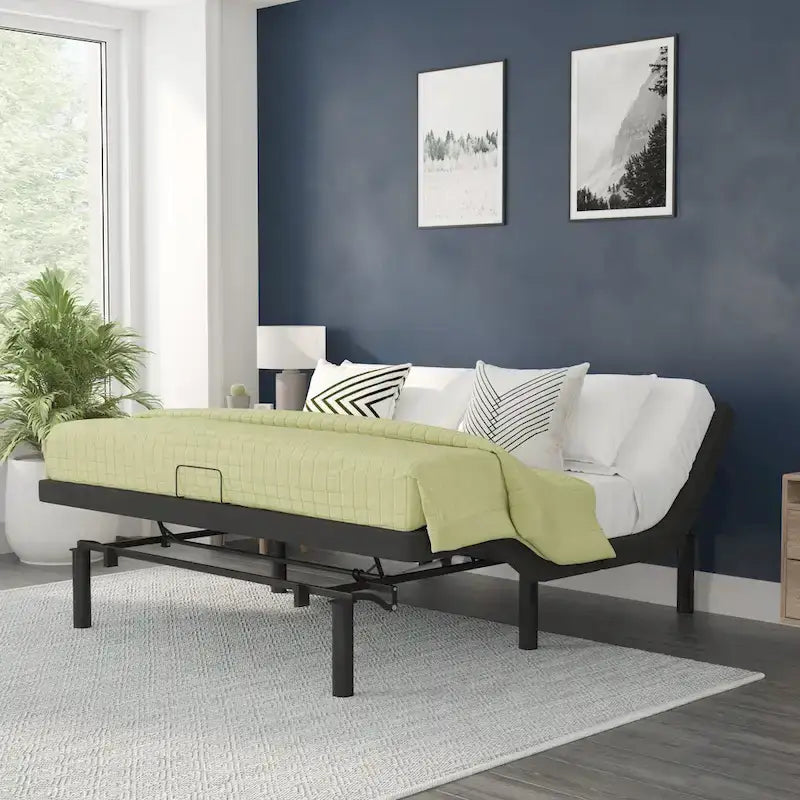 Base letto regolabile imbottita antiscivolo con telecomando wireless