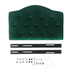 Testiera Imbottita Tufted a Gobba di Cammello per Letto Singolo