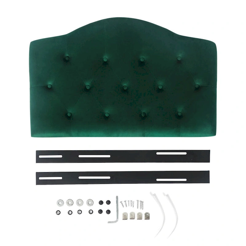 Testiera Imbottita Tufted a Gobba di Cammello per Letto Singolo