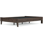 Letto a piattaforma Calverson Mocha con 2 comodini