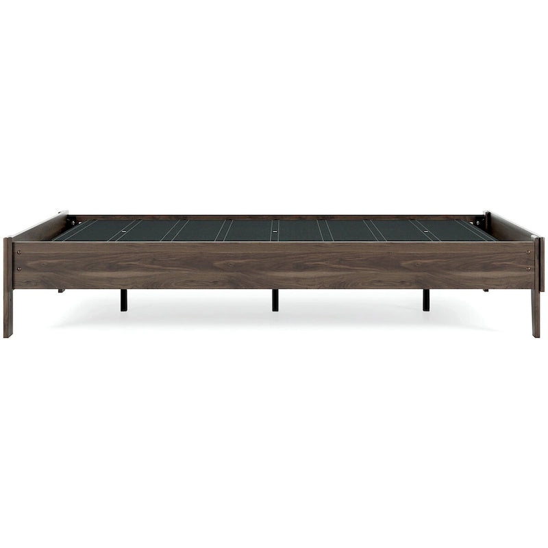 Letto a piattaforma Calverson Mocha con 2 comodini