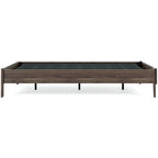 Letto a piattaforma Calverson Mocha con 2 comodini