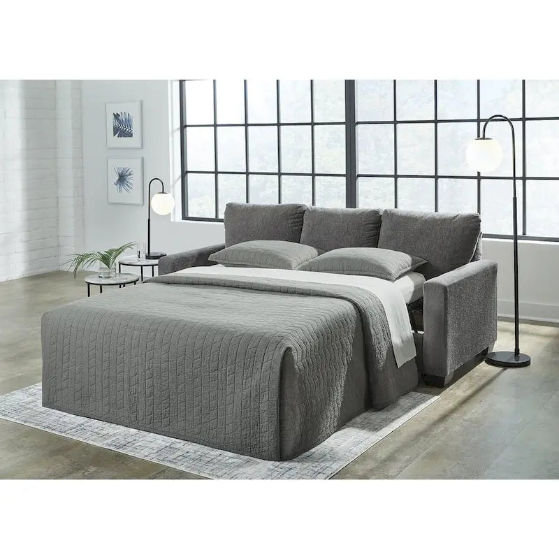 Divano letto Rannis Pewter Queen - 85L x 40P x 39H