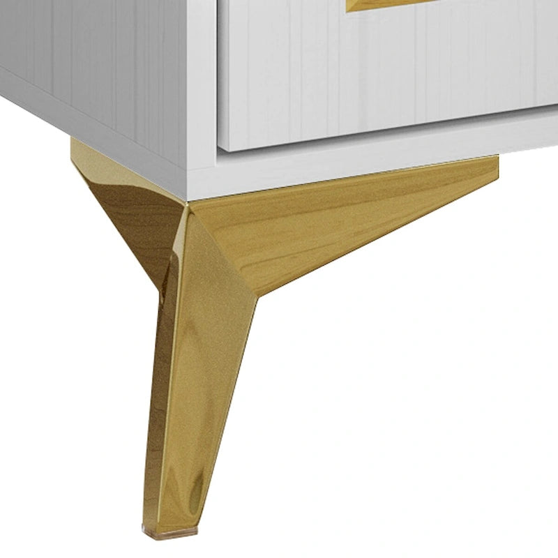 Consolle porta TV moderna di colore bianco
