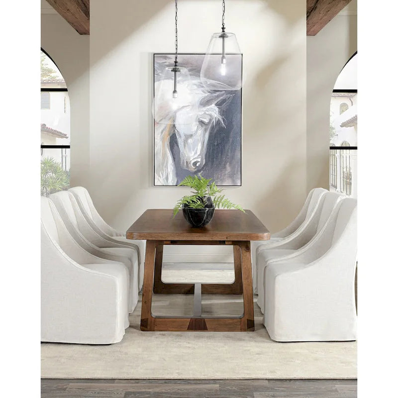 Tavolo da pranzo allungabile Lyra 80-110 Marrone Fumo - 80-110Lx39Px30A